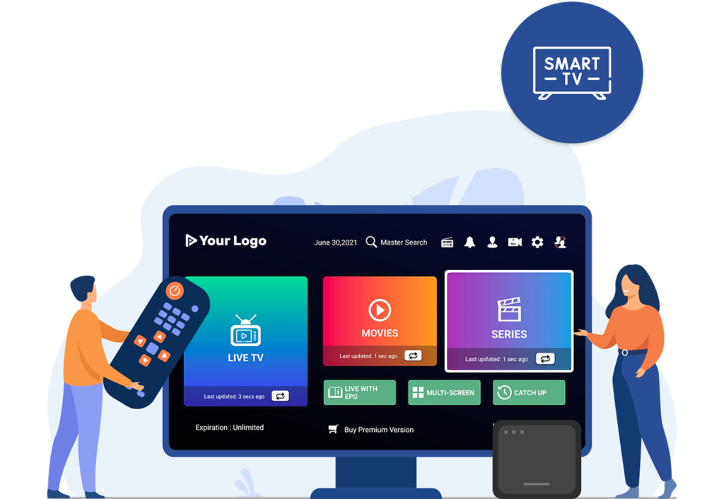 IPTV Smarters Pro
Vizio Smart TV